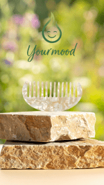 Peigne en acétate coloré